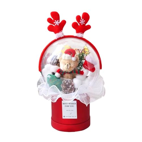 Befeixue Plüschpuppenstrauß,Puppenstrauß - Weihnachtlicher Plüschbärenstrauß,Stofftier Plüschtier Weicher Blumenstrauß, kreativer Blumenstrauß für Hochzeit, von Befeixue