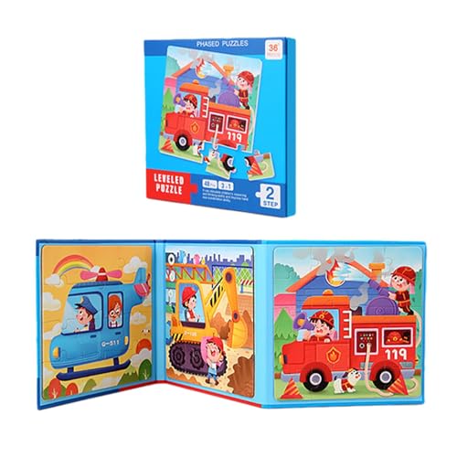 Befeixue Puzzle-Magnetbücher, Magnetpuzzles für Kinder - Tierauto-Magnetpuzzles Reisepuzzle,Vorschul-Magnetbücher, Obst-Lernspielzeug für Kinder und Kleinkinder von Befeixue