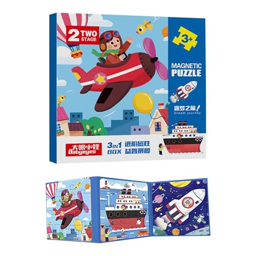 Befeixue Puzzlebücher für Kinder,Magnetpuzzles für Kinder | Reise-Puzzlespiele,Magnetische Roadtrip-Aktivitäten, Spielzeug, magnetische Puzzles für und Mädchen für Roadtrips für 2–6-Jährige von Befeixue