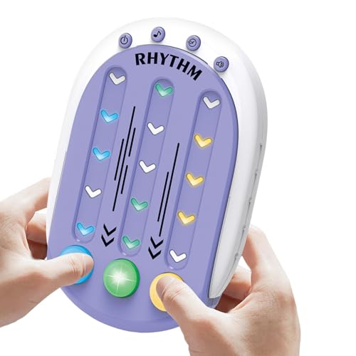 Befeixue Rhythmus-Spielmaschine, Schnell-Push-Spiel Rhythm Master - Musik-Push-Spiele - Interaktives Push-Konsolenspiel, tragbare Puzzlespielmaschine mit Musik und Licht für , Mädchen und Teenager von Befeixue