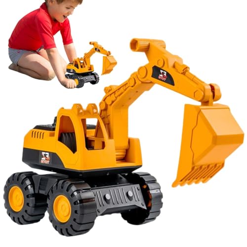 Befeixue Sandkasten Bagger Spielzeug | Muldenkipper Spielzeug | Baustellenfahrzeug Kinder LKW Spielzeug | Traktor Bulldozer Diecast Vehicle | Trägheit Bagger Fahrzeug Für Kinder von Befeixue