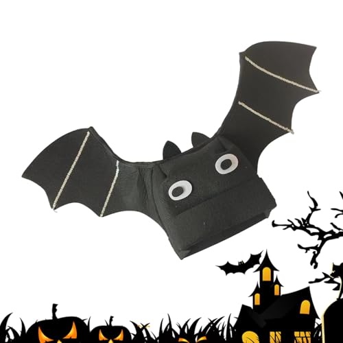 Befeixue Schwarzes Fledermaushut-Kostüm,Halloween Schwarzer Fledermaushut | Filzhut mit schwarzen Flügeln, Anziehzubehör,Halloween-Filzhut für Festivals, Halloween, Kostümtreffen von Befeixue