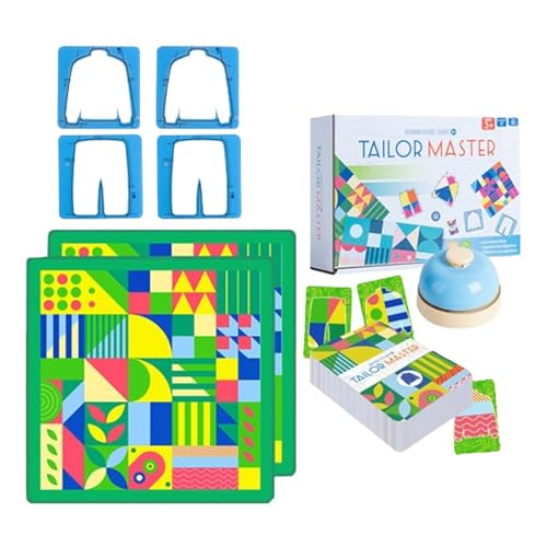 Befeixue Tailor Master Brettspiel,Tailor Master Spiel, Formpassendes Brettspielspielzeug, Grafisches, farblich passendes Doppelkampf-Tischspiel für Kinder, Tailor Master, Kinderpuzzle, Denk- und von Befeixue