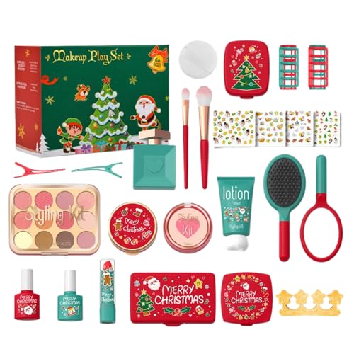 Befeixue Toddler Schminkset | Mädchen Weihnachten Kosmetik Set | Interaktives Schminkspiel für Kinderzimmer Kindergarten Zuhause Party Geburtstag | Geschenk für Mädchen 3-5 Jahre Befeixue Toddler Schminkset | Mädchen Weihnachten Kosmetik Set | Interaktives Schminkspiel für Kinderzimmer Kindergarten Zuhause Party Geburtstag | Geschenk für Mädchen 3-5 Jahre von Befeixue