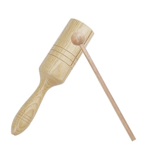 Befeixue Tonblock-Musikinstrument, hölzerner Crow Sounder,Percussion-Instrument aus Holz Guiro Musical Crow Sounder - Lernspielzeug, Einzellautsprecher, Musikspielzeug mit Stab für Erwachsene und von Befeixue