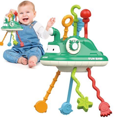 Befeixue Zugschnur-Spielzeug, Baby-Ziehspielzeug | Tragbares Zugschnur-Beißspielzeug für Babys, sensorisches Spielzeug - Kreatives Kinderwagen-Spielzeug für Kleinkinder, sensorisches Spielzeug für von Befeixue