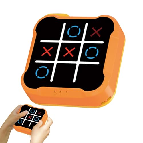 Tic-Tac Toes Bolt Brettspiel | Nullen Und Kreuze Spiel | Reise Handheld Puzzlespielkonsole | Elektronische XO Schachbrettspiele | Tragbares Familienpartyspiel Für Kinder von Befeixue