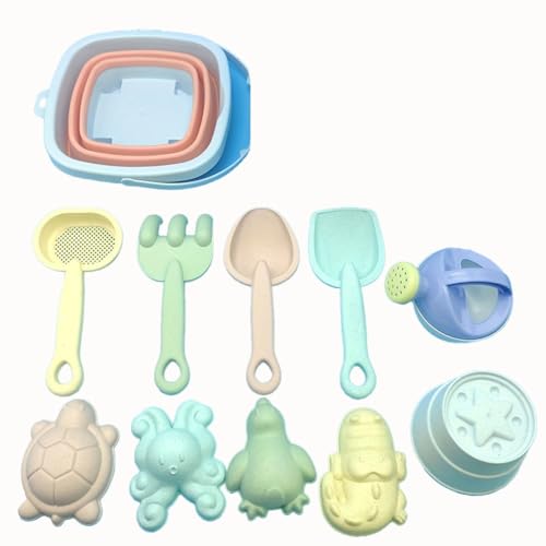 Begchy 11-Teiliges Strandspielzeug-Set, Strandspielzeug Geeignet für Kinder, Sommer, Outdoor, Geschenk A von Begchy