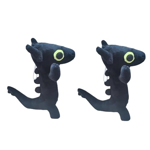 Begchy 2PCS Toothless Dancing Meme Plüschtier Tanzender Drache Gefüllte Weiche Tiere Plüschtiere 25cm Puppe Anime Spielzimmer Kissen Langlebig, A von Begchy