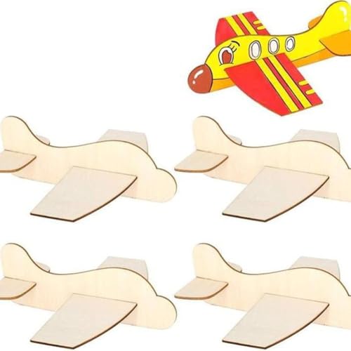 Begchy 4 Stück Holzflugzeuge zum Zusammenbauen, Spielzeugflugzeug, Bootsflugzeuge, Spielzeug, Flugzeugmodell, Flugzeugspielzeug für Kinder Begchy 4 Stück Holzflugzeuge zum Zusammenbauen, Spielzeugflugzeug, Bootsflugzeuge, Spielzeug, Flugzeugmodell, Flugzeugspielzeug für Kinder von Begchy