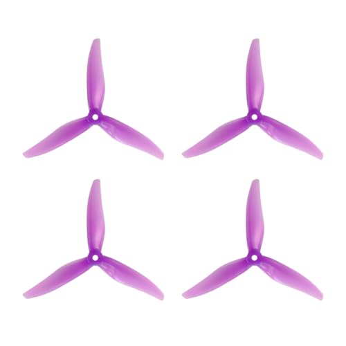 Begchy 4PCS 51377 5-Propeller 3-Blatt-CW+CCW FPV-Propeller für RC-Drohne FPV-Rennen, Kompatibel mit 2207 Motoren B von Begchy