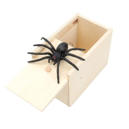 Begchy 5-Teilige Spinnen-Box, Gefälscht, für Kinder, Finger-Durch-Nagel-Spielzeug, Halloween-Partygeschenke, Lustiges Streichspielzeug, Süßes Geschenk von Begchy