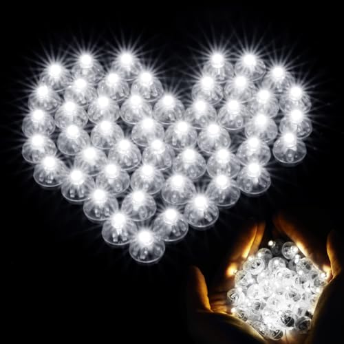 100 Stück LED Ballons Lichter,Runde Led Ballons Lichter,Mini Led Ballonlichter Bunte Runde,blinkende Party lichter für Papierlaterne Hochzeit Weihnachtsfest Dekoration von Begonia