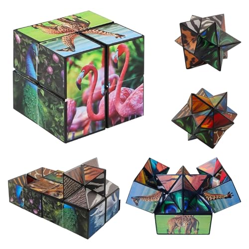 2-in-1 Magic Cube Set, Wildtier Infinity Cube, Sternenwürfel Zauberwürfel Set, Premium Spielzeug für Kinder & Erwachsene | Kreatives Lernspielzeug & Entspannungswürfel Geschenkidee 2-in-1 Magic Cube Set, Wildtier Infinity Cube, Sternenwürfel Zauberwürfel Set, Premium Spielzeug für Kinder & Erwachsene | Kreatives Lernspielzeug & Entspannungswürfel Geschenkidee von Beibeijia