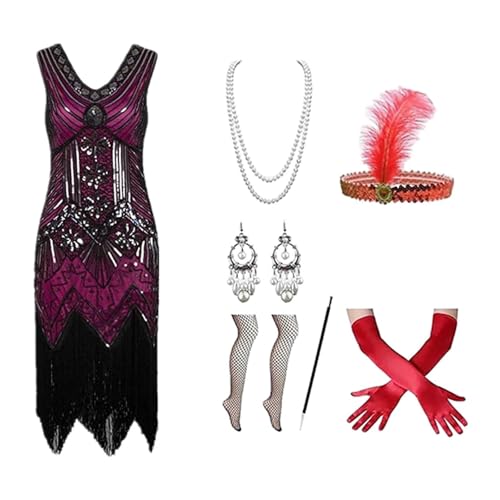 Beichwtd 20 Jahre Kostüm Damen, 1920er Accessoires Damen, 20er Jahre Kleid, Socken Damen 39-42, Party Outfit Damen, Kostüm Damen Fasching, Faschingskostüme, Reh Kostüm Damen, von Beichwtd