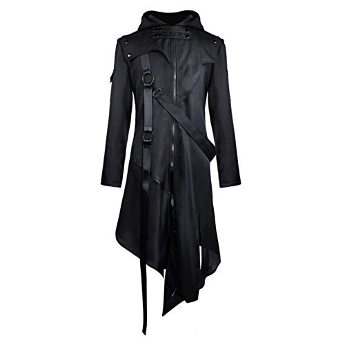 Beichwtd Gothic Kleidung Herren Steampunk Jacke Retro Frack Mantel Karneval Smoking Party Renaissance Hof Stickerei Mantel Halloween Piraten Vampir Cosplay Kostüme Mittelalter Viktorianisches Gehrock von Beichwtd