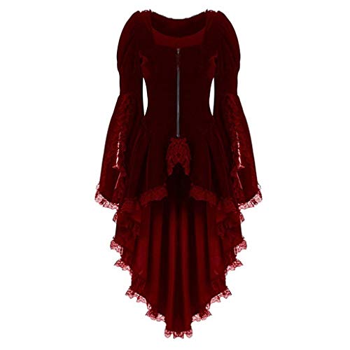 Beichwtd Renaissance Kleid Große Größen Halloween Kostüm Gothic Medieval Dress Cosplay Corsagenkleid Mittelalter Kleidung Piratenkostüm Prinzessin Kleider Viktorianisches Wikinger Kleidunger von Beichwtd