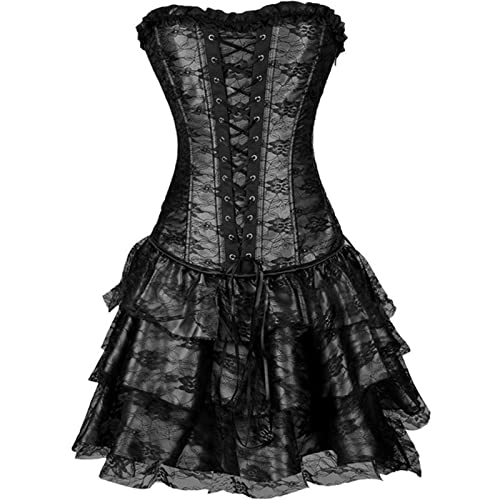 Gothic Kleidung Damen Prinzessin Kleider Große Größen Piratenkostüm Medieval Dress Kleid Corsagenkleid Halloween Kostüm Viktorianisches Kleid Renaissance Cosplay Wikinger Kleidunger Mittelalter von Beichwtd