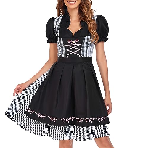 Halloween Kostüm Damen Große Größen Gothic Kleid Wikinger Kleidunger Medieval Dress Viktorianisches Kleid Prinzessin Kleider Piratenkostüm Corsagenkleid Mittelalter Kleidung Cosplay Renaissance von Beichwtd