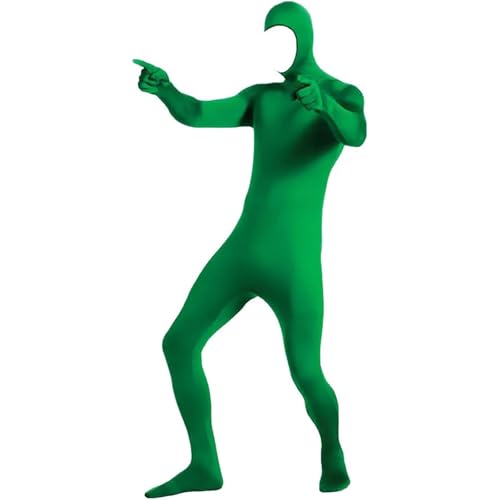 Kostüm Erwachsene, Faschingskostüme Dame, Karneval Kostüm Männer, Erwachsene Open Face Zentai Cosplay Jumpsuit Ganzkörperanzug Orange Tight Bodysuit Kostüm für Party Halloween Weihnachten Unisex von Beichwtd