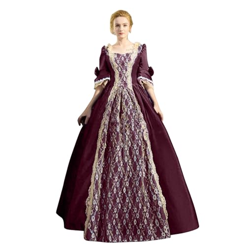 Mittelalter Kleidung Damen Große Größen Corsagenkleid Wikinger Kleidunger Halloween Kostüm Gothic Kleid Cosplay Viktorianisches Kleid Prinzessin Kleider Renaissance Piratenkostüm Medieval Dress von Beichwtd