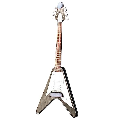 Beimus 1:12 Miniaturinstrument Gitarre Modell Deko Haushalt Mädchen Jungen Ornament von Beimus