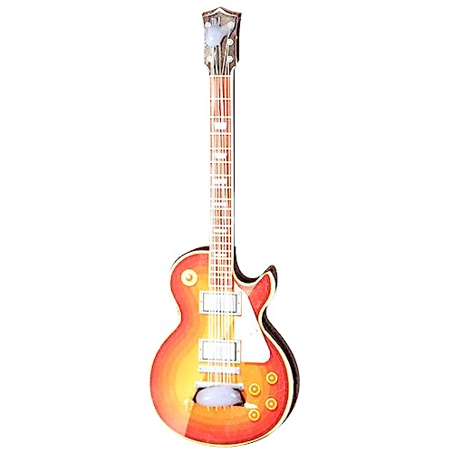 Beimus 1:12 Miniaturinstrument Gitarre Modell Deko Haushalt Mädchen Jungen Ornament von Beimus