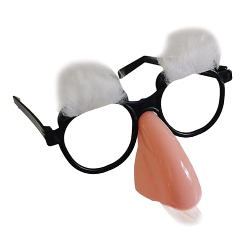 Beimus Pretend Brille mit lustiger Nase mit Augenbrauen und Schnurrbart Party für Kostüm Halloween Geburtstag von Beimus