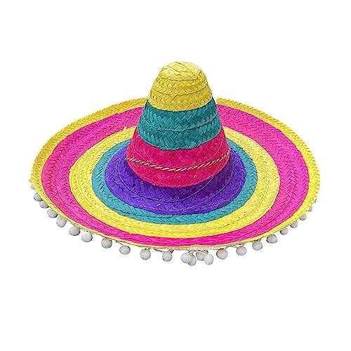 Beimus Strohhut Sombrero Hut Mexikaner Sombrero Hut Sombrero Partyhut Fiest Party Hut Mexikaner Hut Mexikaner Party von Beimus