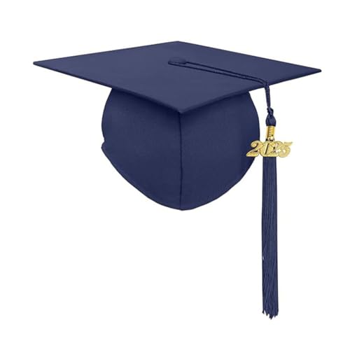 Beimus Universitätsabschlusshut College Graduation Hut Unisex Matte Erwachsene Quasten Hut für Studenten und Absolventen von Beimus