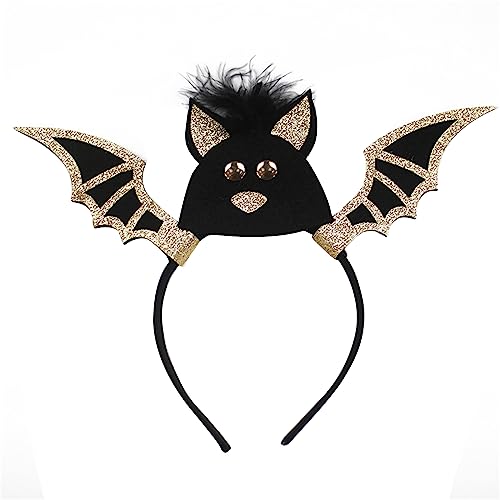 Haarreif mit großem Fledermaus, Kopfzubehör, Haarschlaufe, für Kinder, Mädchen, Teenager, Mädchen, Make-up, Cosplay, Zubehör von Beimus