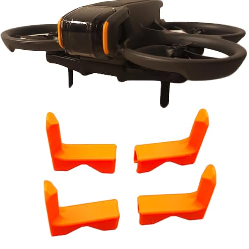 AVATA 2 Fahrwerk Landefüße Beinstrecker für DJI AVATA 2 Zubehör Spider Höhe Fahrwerkschutz Schnellspanner Fahrwerkverlängerungen Stützbeine Schutz (Orange) von BeisDirect