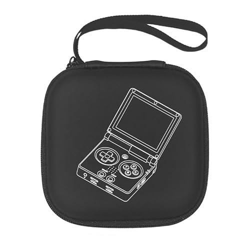 BeisDirect Harte EVA-Schutzhülle für Anbernic RG35XXSP Handheld-Spielkonsole, stoßfest, tragbar, schützende Reisetasche, Aufbewahrungstasche, 12,3 x 12,3 x 5,2 cm, Schwarz , Modern von BeisDirect