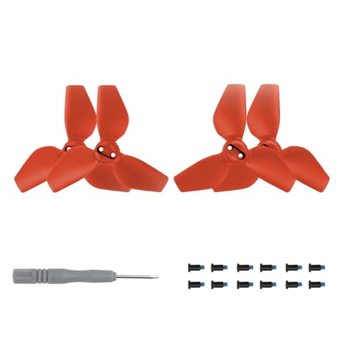 BeisDirect NEO Propellers Ersatz Prop Blades 2016S Propeller Leichter Drohnenflügel für DJI NEO Drohne Zubehör Exklusive Schrauben & Schraubendreher (2 Paar, Rot) von BeisDirect