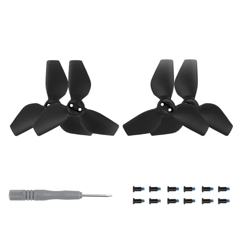 BeisDirect NEO Propellers Ersatz Prop Blades 2016S Propeller Leichter Drohnenflügel für DJI NEO Drohne Zubehör Exklusive Schrauben & Schraubendreher (2 Paar, Schwarz) von BeisDirect