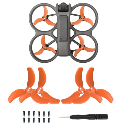 BeisDirect Propeller für DJI Avata 2 Ersatz-Stützblätter 3032S, geräuscharmes Zubehör für DJI Avata 2 Drohnenzubehör, exklusive Schrauben und Schraubendreher, Orange von BeisDirect