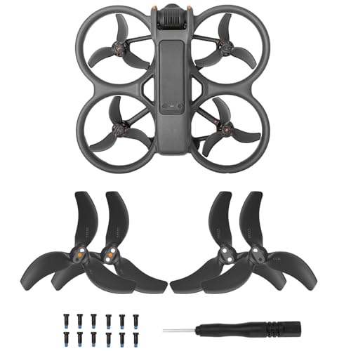 BeisDirect Propeller für DJI Avata 2 Ersatz-Stützblätter 3032S, geräuscharmes Zubehör für DJI Avata 2 Drohnenzubehör, exklusive Schrauben und Schraubendreher (schwarz) von BeisDirect