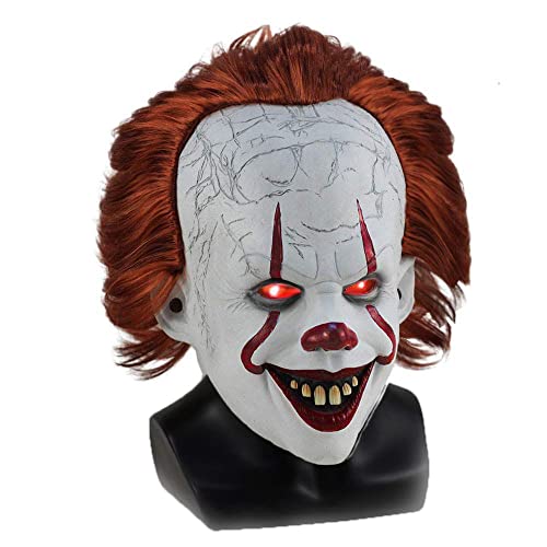 Beita Die gruselige Horror-Clown-Maske ist perfekt für Halloween, Cosplay, Filmpremiere und mehr. (Klassische LED-Maske) von Beita