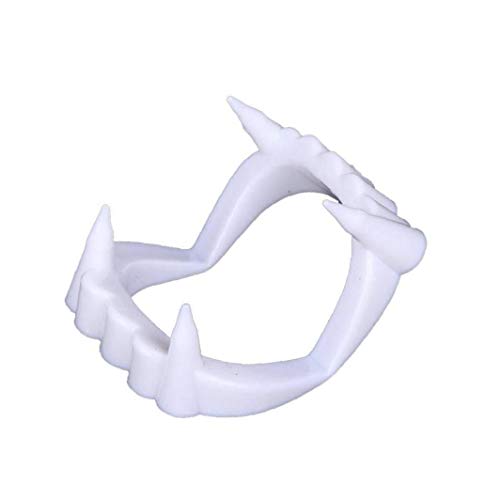 Beito Weiß Vampire Fangs, Plastikzahn, Kostüm-Zusatz Für Halloween Party Favors von Beito