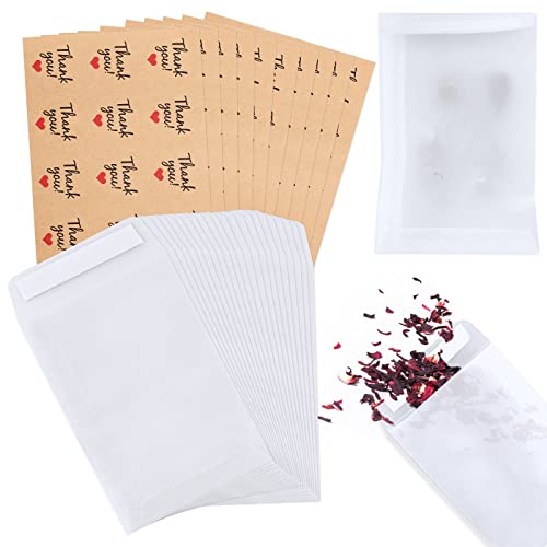 Bekecidi 120 Stück Pergaminbeutel, Hochzeits-Konfetti Beutel mit 120 Stück Aufklebern, Selbstklebend, Kleine Umschläge, Wachsschmelzverpackung, Weiße Papiertüten, Hochzeitsgeschenktüten 70 x 105 mm Bekecidi 120 Stück Pergaminbeutel, Hochzeits-Konfetti Beutel mit 120 Stück Aufklebern, Selbstklebend, Kleine Umschläge, Wachsschmelzverpackung, Weiße Papiertüten, Hochzeitsgeschenktüten 70 x 105 mm von Bekecidi