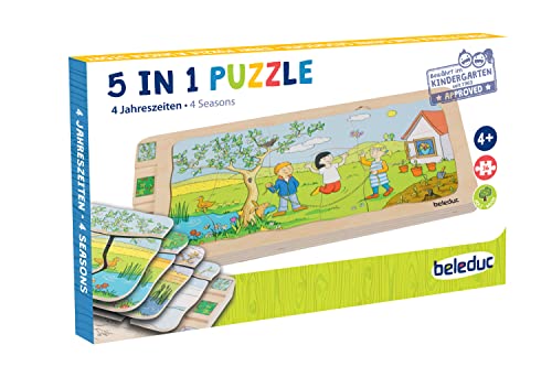 Beleduc Arts & Crafts 17150 Beleduc Lagen 4 Jahreszeiten-Puzzle Legespiel, Mehrfarbig von Beleduc