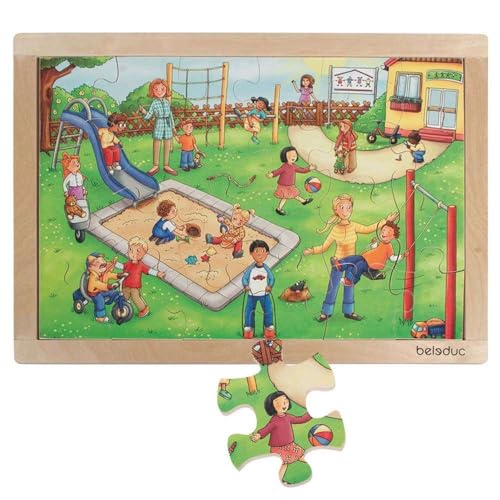 Beleduc – Puzzle mit Rahmen von Hape