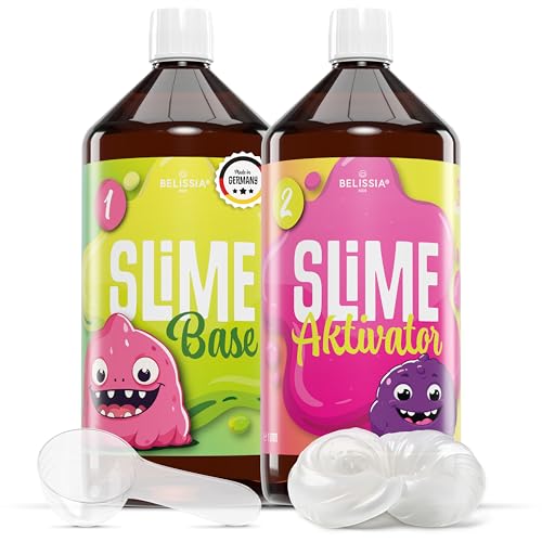 Belissia XXL Kinder Spiel-Schleim zum selbermachen. DIY Set für 2KG fertigen Slime. Ideale Geschenkidee für Kinder ab 3 Jahre von Belissia