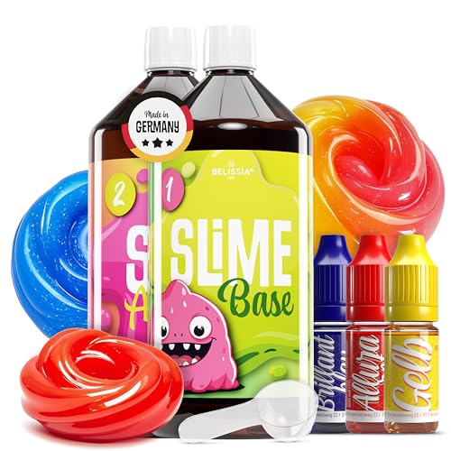 Belissia XXL Kinder Spiel-Schleim zum selbermachen. Kreativ Set für 2KG fertigen Slime. Ideale Geschenkidee für Kinder ab 3 Jahre von Belissia