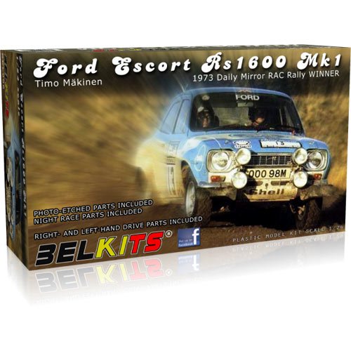 Ford Escort RS1600 Mk1 1973 RAC Rally Mäkinen 1:24 Model Kit Belkits BEL006 von Belkits