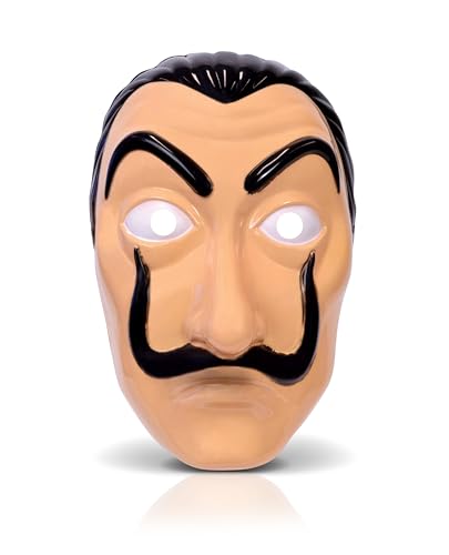 Bella Dox Unisex Erwachsene Gelddieb Exzenter Künstler Maske Bankräuber Dali Masken Halloween Cosplay Verkleidung Kostüm (1) von Bella Dox