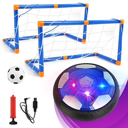 BelleStyle Air Power Fußball,Jungen Spielzeug für Kinder,Wiederaufladbar Hover Fussball Indoor mit LED Geschenke ab 3 4 5 6 7 8 Jahre Jungen Mädchen,Outdoor Spielzeug für Kinder von BelleStyle