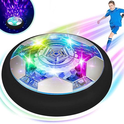 BelleStyle Air Power Fußball Kinderspielzeug,Hover Fussball Indoor mit LED Geschenke ab 3 4 5 6 7 8 Jahre Jungen Mädchen,Wiederaufladbar Fußball,Indoor Outdoor Kinder Air Soccer Spiel von BelleStyle