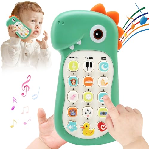 BelleStyle Baby Telefon Spielzeug, Baby Handy Spielzeug ab 1 Jahr, Musikspielzeug Spielzeughandy mit Musik Spaß Sound Smartphone Spielzeug Geschenk für Baby Kinder Jungen Mädchen 6 9 12 18 Monate von BelleStyle