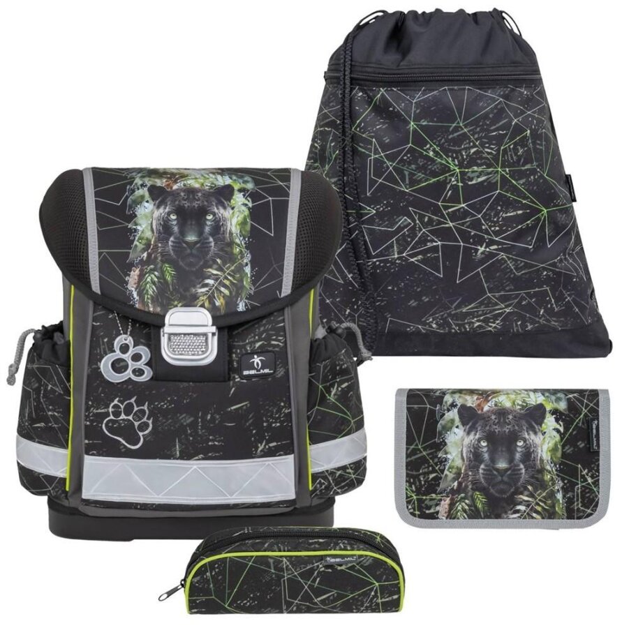 Belmil Schulranzen-Set 4-tlg Jungen Classy Black Panther | AGR Belmil Schulranzen-Set 4-tlg Jungen Classy Black Panther | AGR von Belmil
